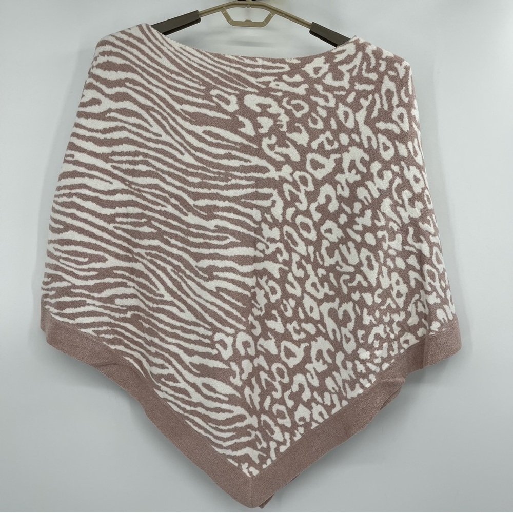 Barefoot Dreams Cozychic Ultra Lite Ocean Breeze Poncho Shawl Sweater - Picture 7 of 13